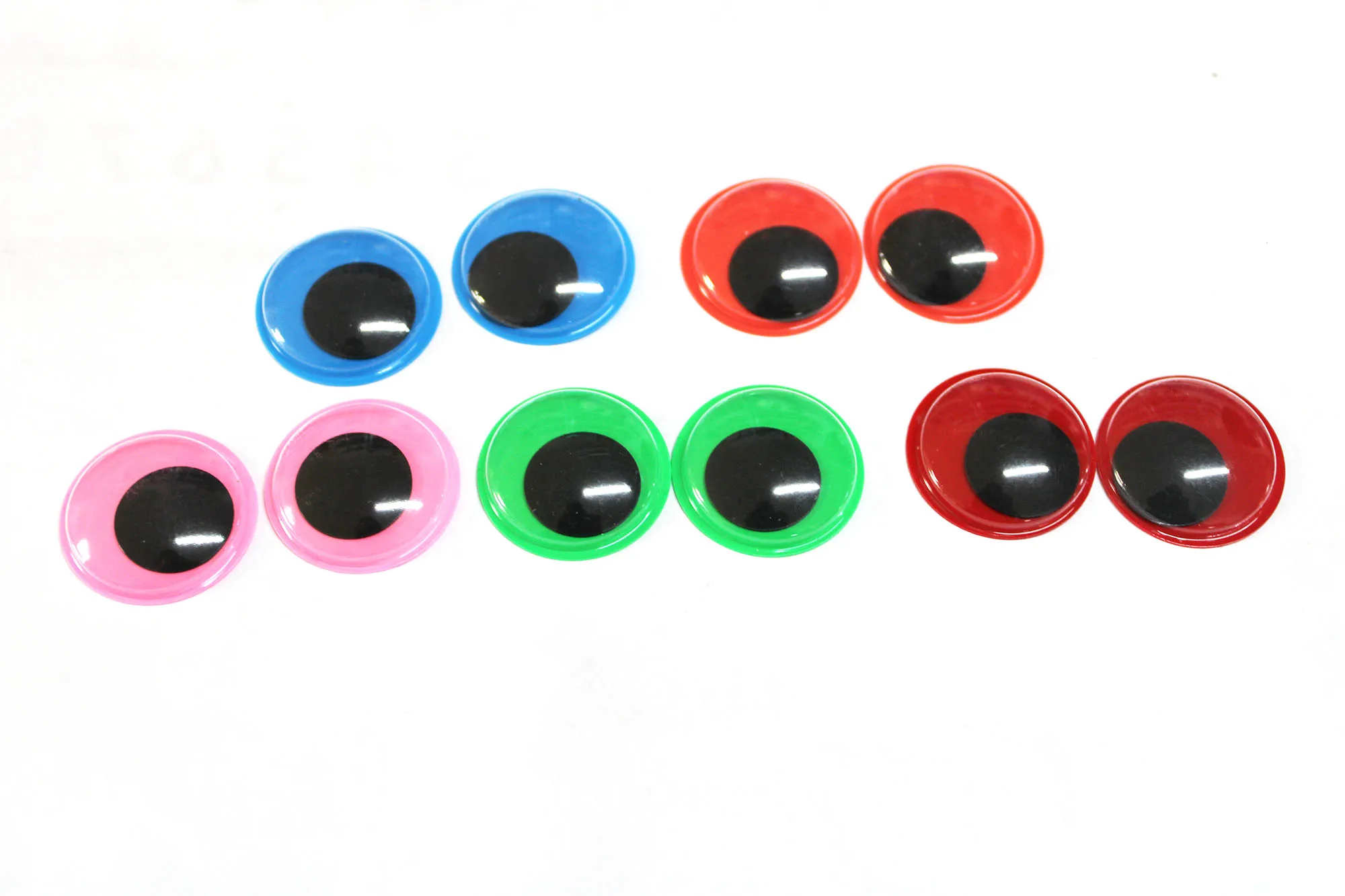 200pcs/lot  24mm mix color movable toy comical eyes for handcraft findings blue green pink red orange red option