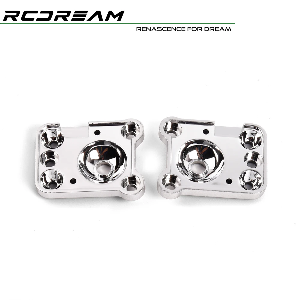 RCDream Reflection Headlight Mounts Electroplated Silver for RD110 TRX4 Body Upgrade Option Parts Upgrade #D1A3-R/L-S