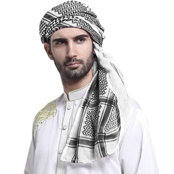 Shemagh-pañuelo de cabeza árabe para hombre, chal musulmán de 55 pulgadas, 140cm, Hijab