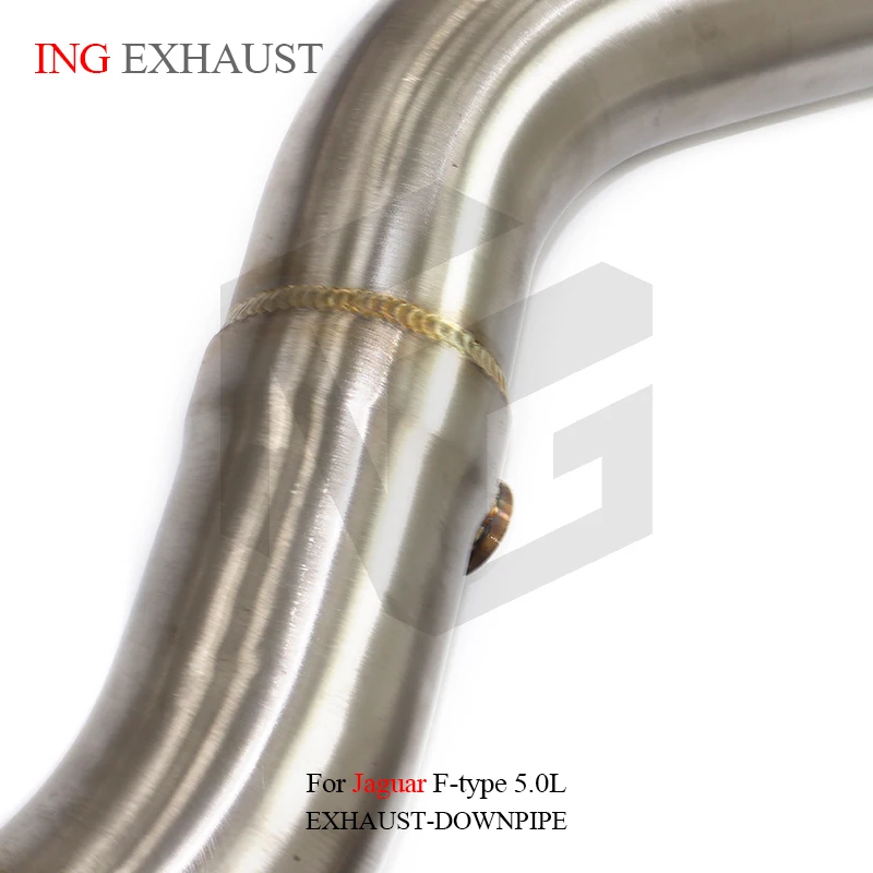 أنبوب العادم ING Header SS304 لنظام المحرك الملحقات المحفزة Jaguar f-type 3.0T 5.0L #4