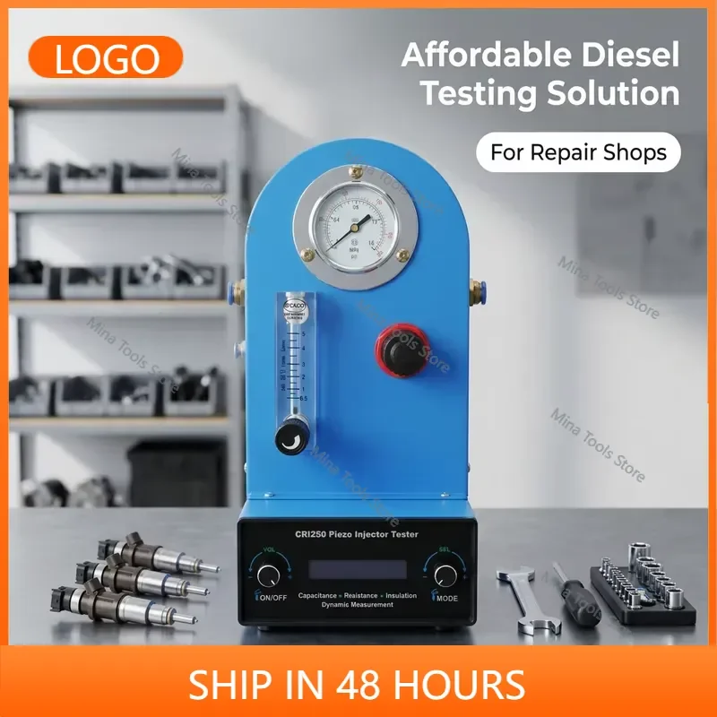 Piezo Injector Diagnostic Tester CRI250 Injector Tool With Flow Test Kit and Electrical Parameter Measurement
