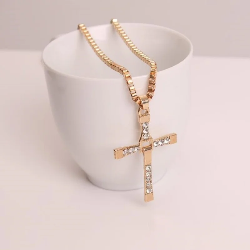 Fast and Furious 6 7 hard gas actor Dominic Toretto / cross necklace pendant,gift for your boyfriend