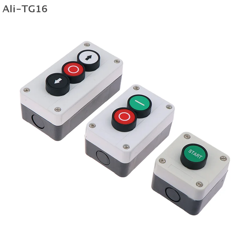 1 ピース緊急停止産業用制御ボタンボックス矢印記号付き CNC スタートストップ自己シール防水ボタンスイッチ