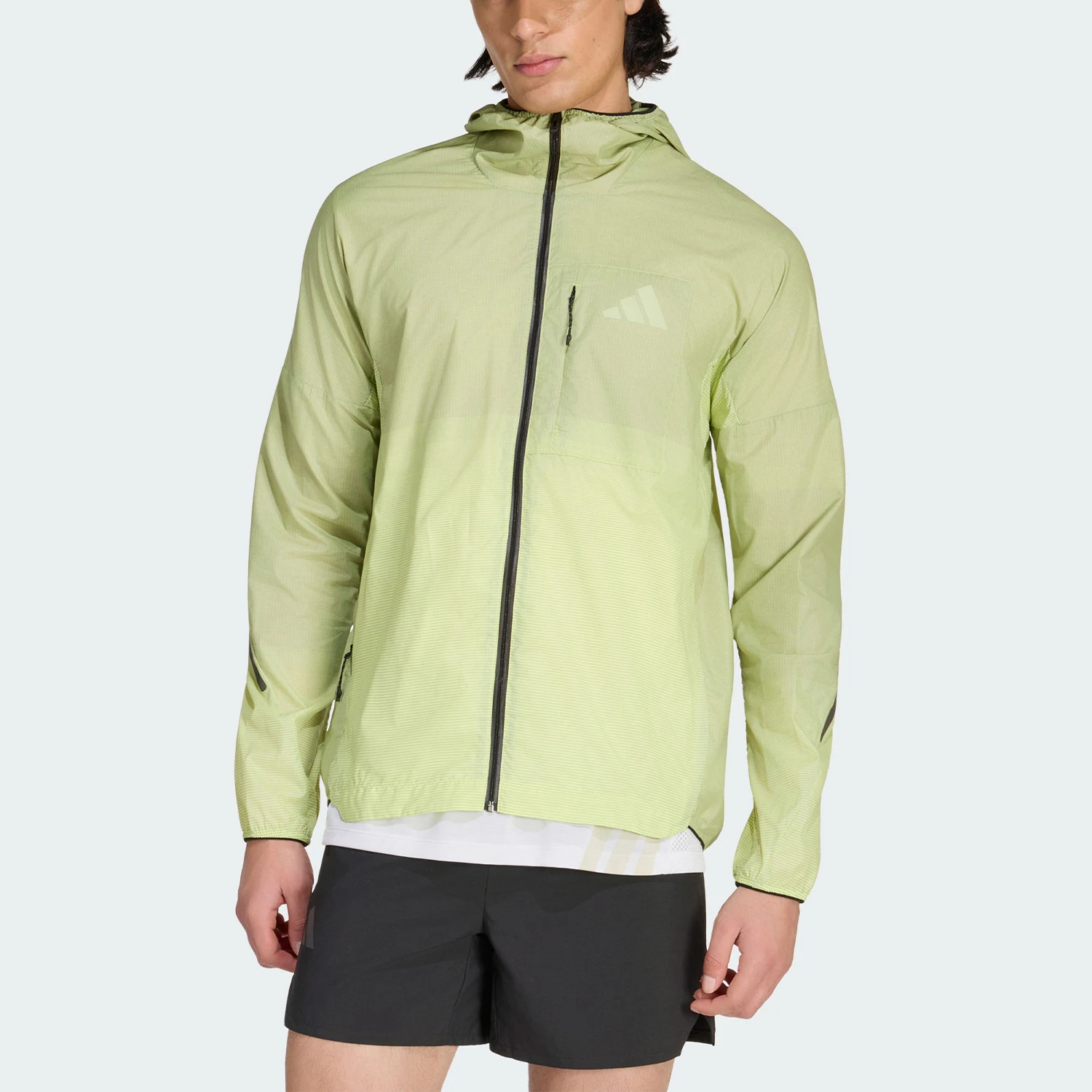 Adidas genuine spring and autumn men's woven running sports hooded jacket KH4571