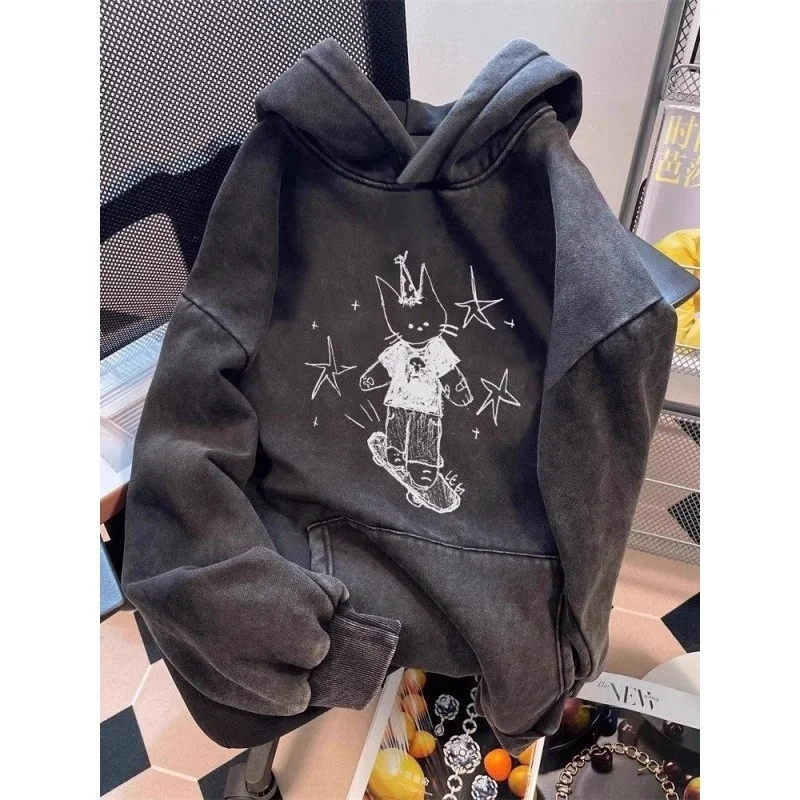 

Большой размер 300 Pou American Fit, утепленная толстовка унисекс, осенне-зимняя винтажная куртка с капюшоном, 2 экземпляра