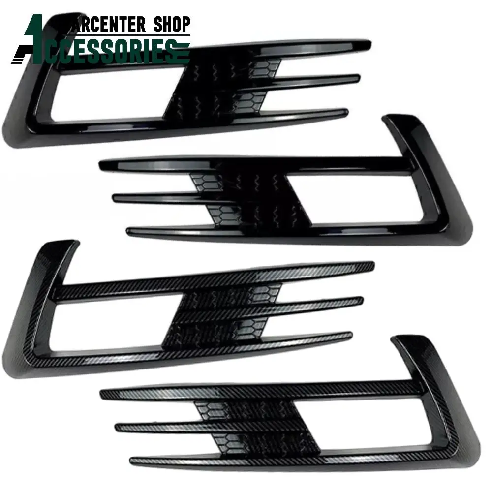 2pcs Front Bumper Spoiler Cover Trim Fog Light Lamp Cover Bumper Grille Trim for VW Golf 7 MK7 2013-2016