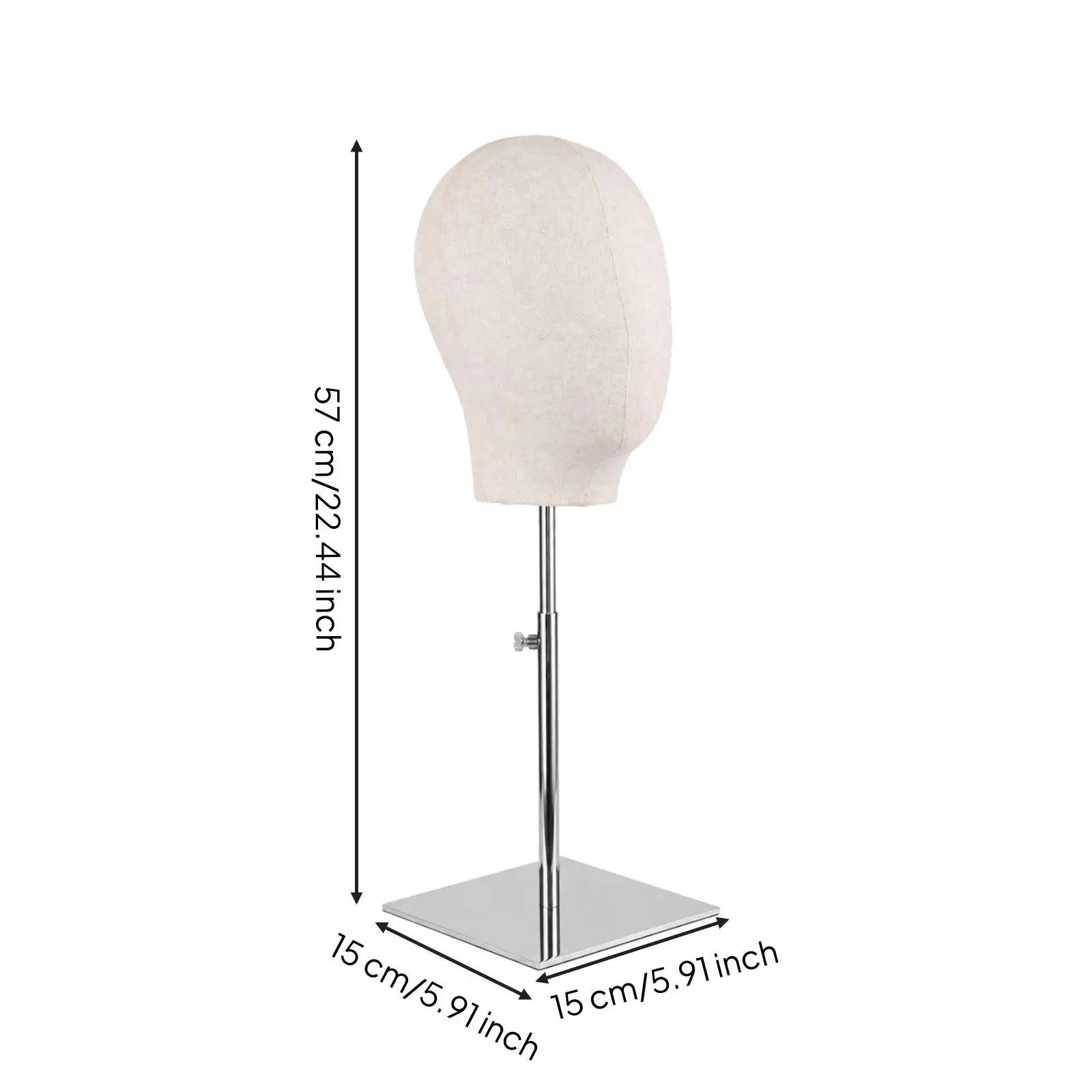 Adjustable Metal Hat Stand Head Form Display Support for Photography Studio and Boutique