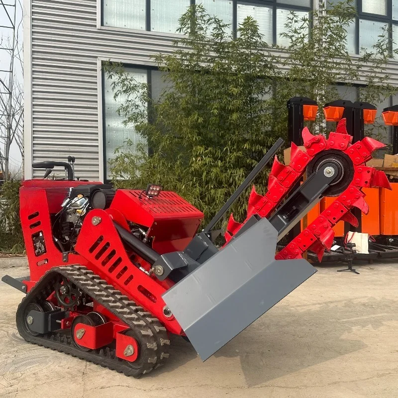 Factory price Small Trenching Machine Engineering Buried Cable Mini Multi-Terrain High-Efficiency Trenching Machine