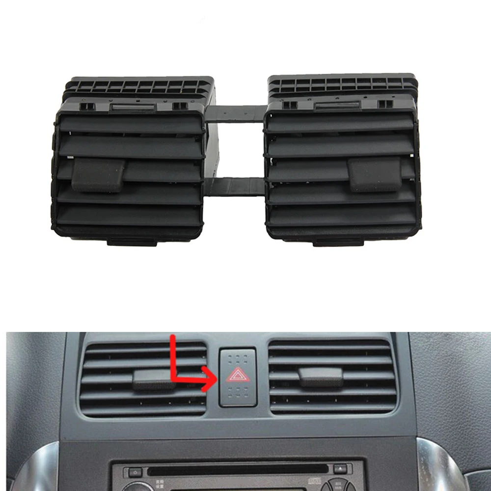 

Front Dashboard Center Air Vent Outlet Cover For Suzuki Swift SX4 2010-2013 Black Middle Console Dash Panel Conditioning Trim