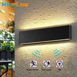 Motion Sensor Wasserdichte Outdoor LED Wand Lampe IP65 Aluminium UP Und Unten Wand Lichter 20W/24W Garten leuchte Veranda Licht
