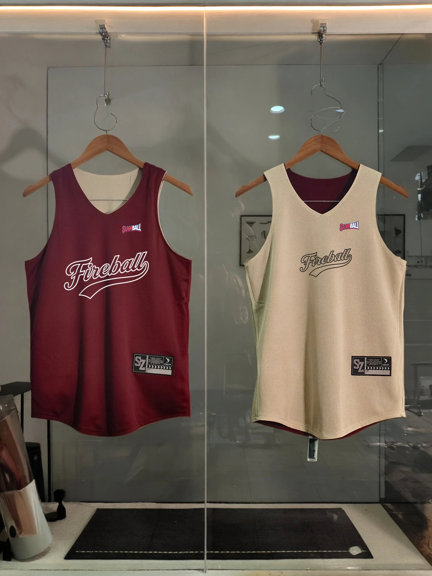 American Style Unisex Double-Sided V-Neck Basketball Vest Breathable Quick-Drying Sleeveless Fitness Clothes for Teens And Ad...