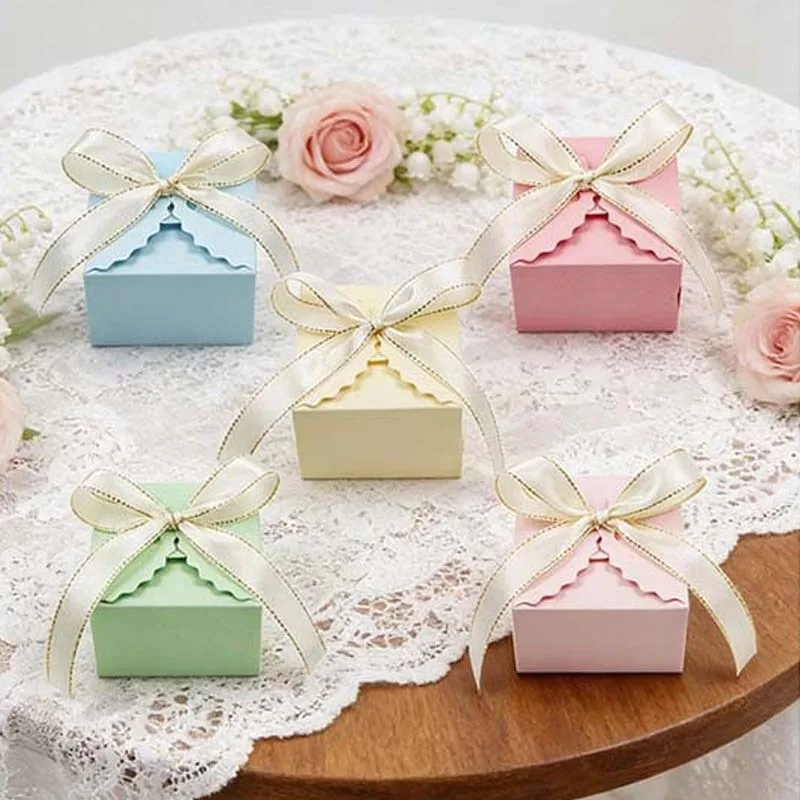 10/20 Stück Kraftpapier-Geschenkbox mit Band, Party-Geschenkbox für Süßigkeiten, Schokolade, Kekse, Schmuck, Hochzeit, Geburtstag, Zubehör – Detail 3