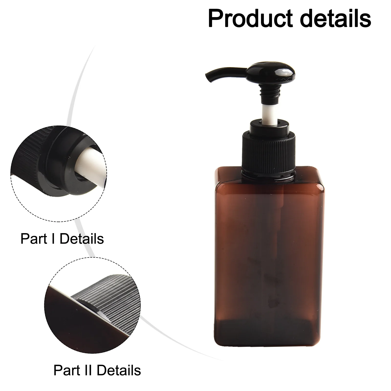 

Hand Pump Bottle Soap Dispenser Brown Dark Green White Multi-uses Refillable Liquid Bathroom Supplies Empty Bottle