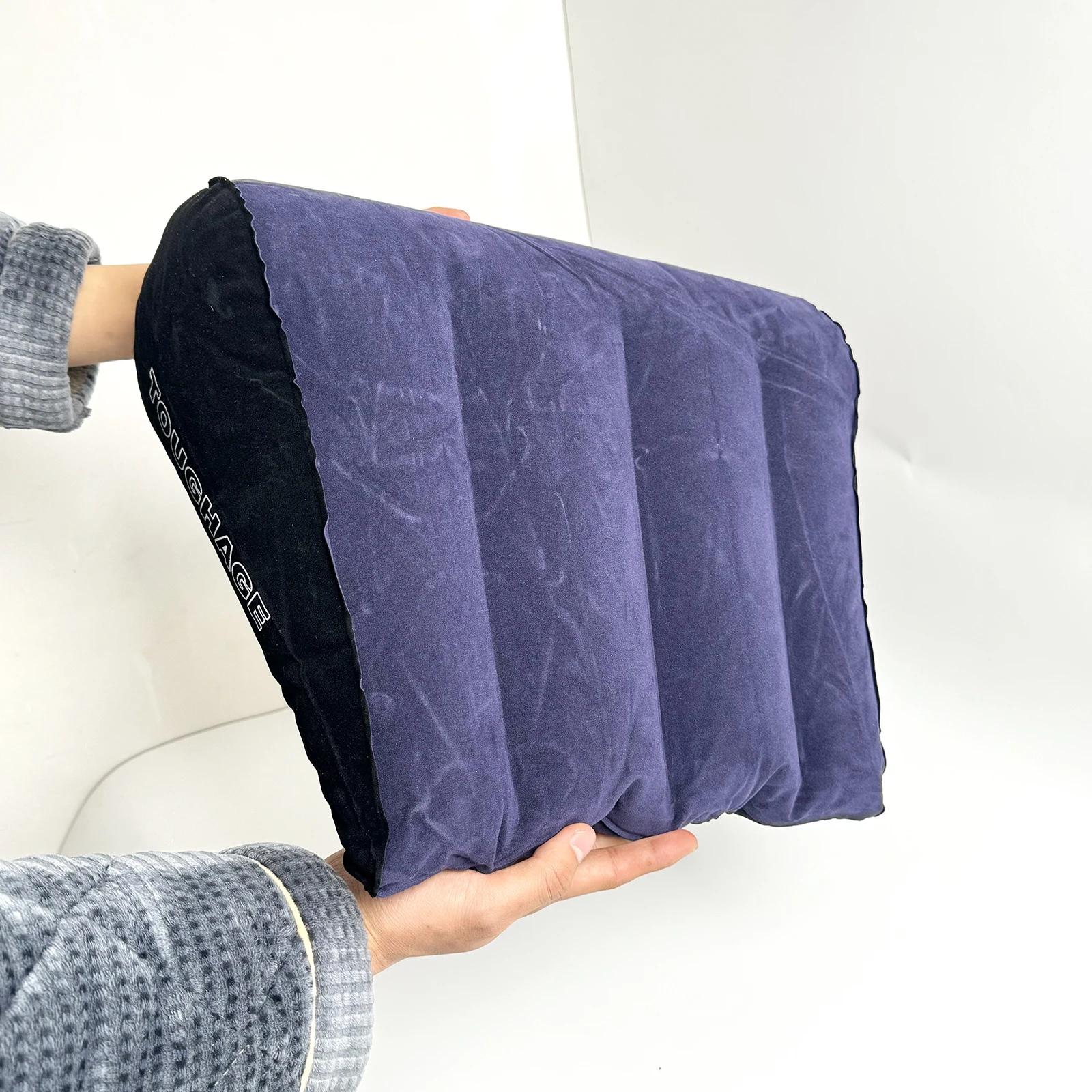 Inflatable Travel Pillow Multifunctional Body Pillow Lumbar Yoga Pillow Travel Positions Support Air Cushion Triangular Pillow