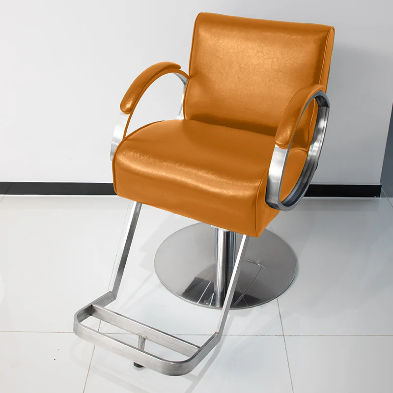 Hairdressing Shop Chair High End Hair Salon Dedicated Barber Shop Stool Cutting Chair Hot Dye Seat Accessories Furniture