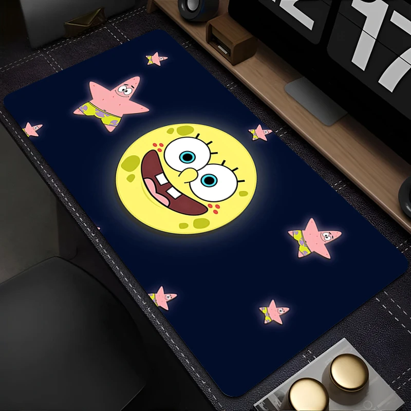 لوحة ماوس كرتونية ملحقات ألعاب الكمبيوتر المحمول لوحة المفاتيح S-spongeBobs أنيمي S-squarePants لوحة ماوس الكمبيوتر Kawaii ألعاب لينة حصيرة مكتبية