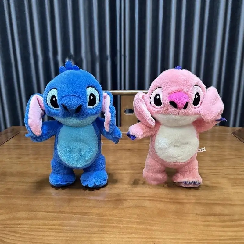 Comforting Stitch Plush Toys Before Bedtime Breathing Glowing Stretchable Child Fun Baby Doll Puzzle Toys Holiday Birthday Gifts