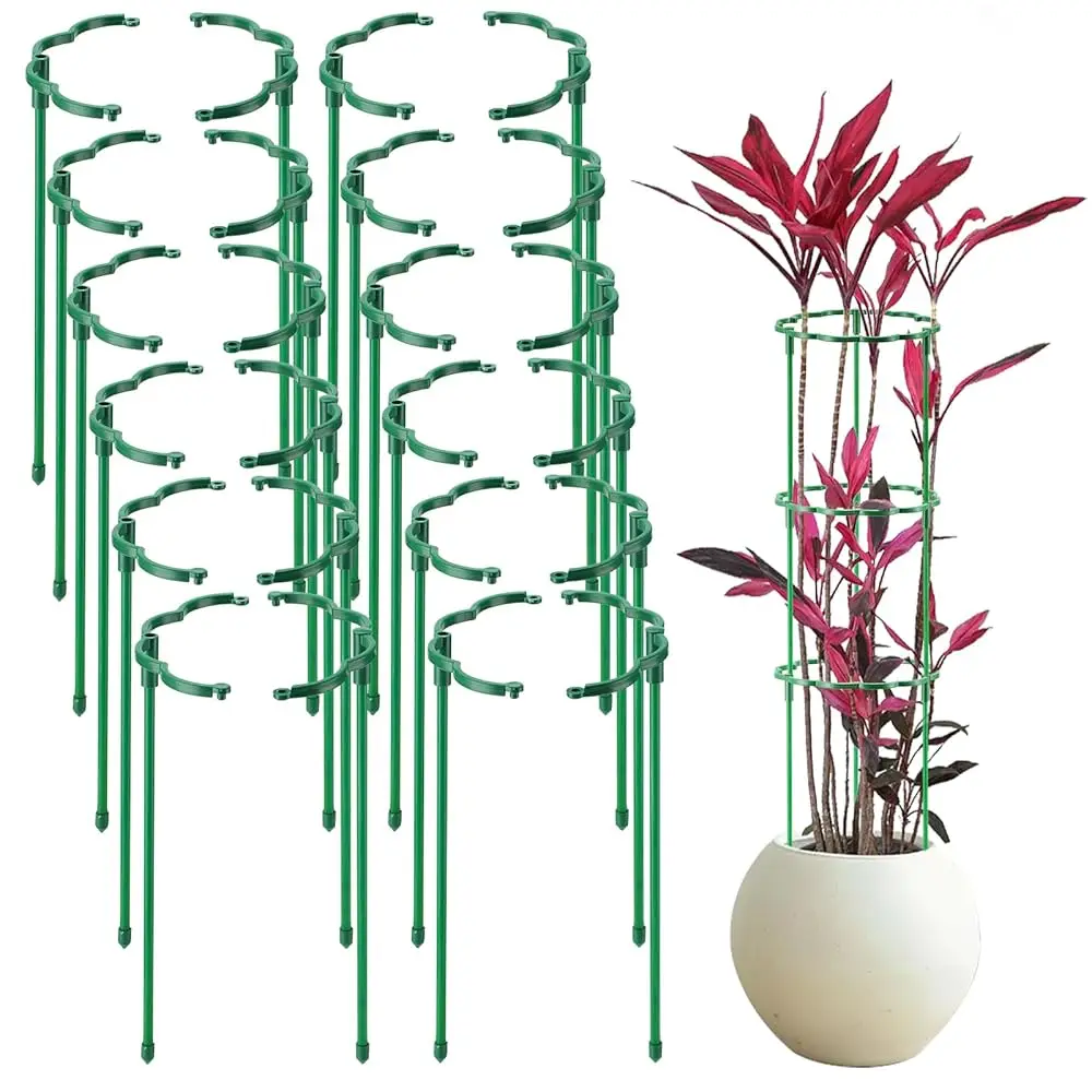 

Набор из 24 опор для растений - универсальные подставки для растений, складные опоры для садовых цветов, маленькие опоры для комнатных растений
