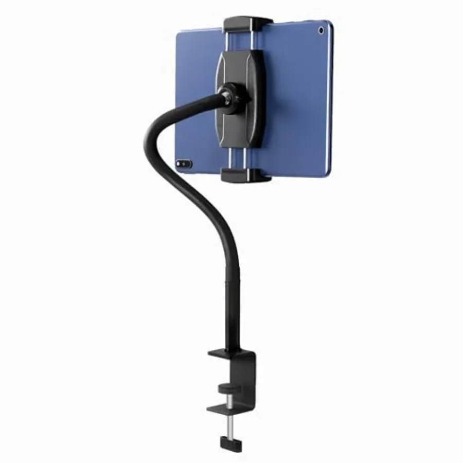 

Подставка-держатель для планшета на стол с гибким кронштейном, крепление-зажим для iPad, регулируемый на 360°, для iPad mini/Air/Pro, Kindle Fire, Galaxy