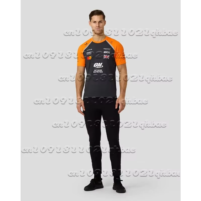 

2025 Lando Norris New Printed Short Sleeves, Loose, Breathable, Sweat Absorbing, Sports Motorcycle Racing, Summer Short Sleeves