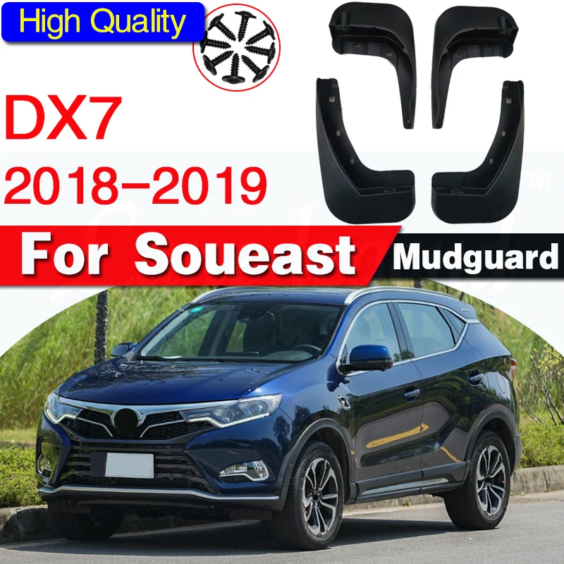 Front Rear Molded Car Mud Flaps For Soueast DX7 2018 2019 Mudflaps Splash Guards Mud Flap Mudguards Fender