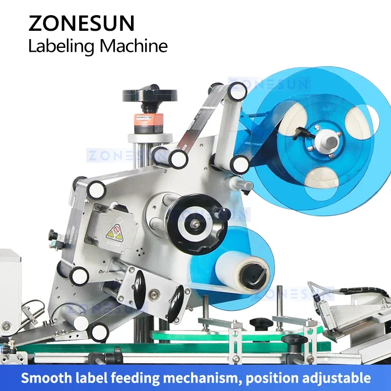 Zonesun Automatisierter Röhrenetikettierer, leerer Röhrenetikettenapplikator, Etikettiersystem für unversiegelte Röhren, ZS-TB160H