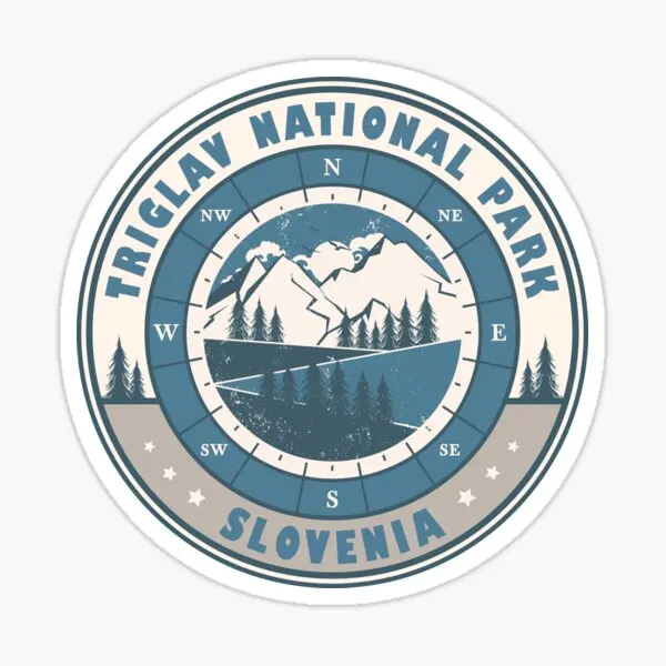 

Винтажные автомобильные наклейки Triglav с изображением национального парка Словении, 5 шт., наклейки на стену, художественные Мультяшные детские наклейки для багажа, гостиной