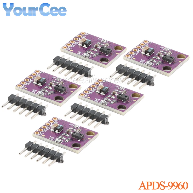5pcs/1pc GY-9960-3.3 RGB Infrared IR Gesture Sensor APDS-9960 IIC Detectoin Proximity Sensing Color UV Filter PAJ7620U2 VL6180