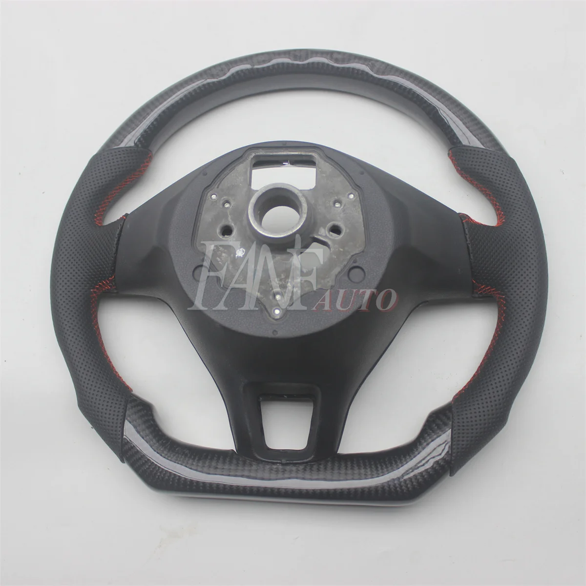 Replacement Real Carbon Fiber Steering Wheel with Leather for VW Volkswagen Golf 7 Mk7 2013-2018 Jetta MK6 POLO