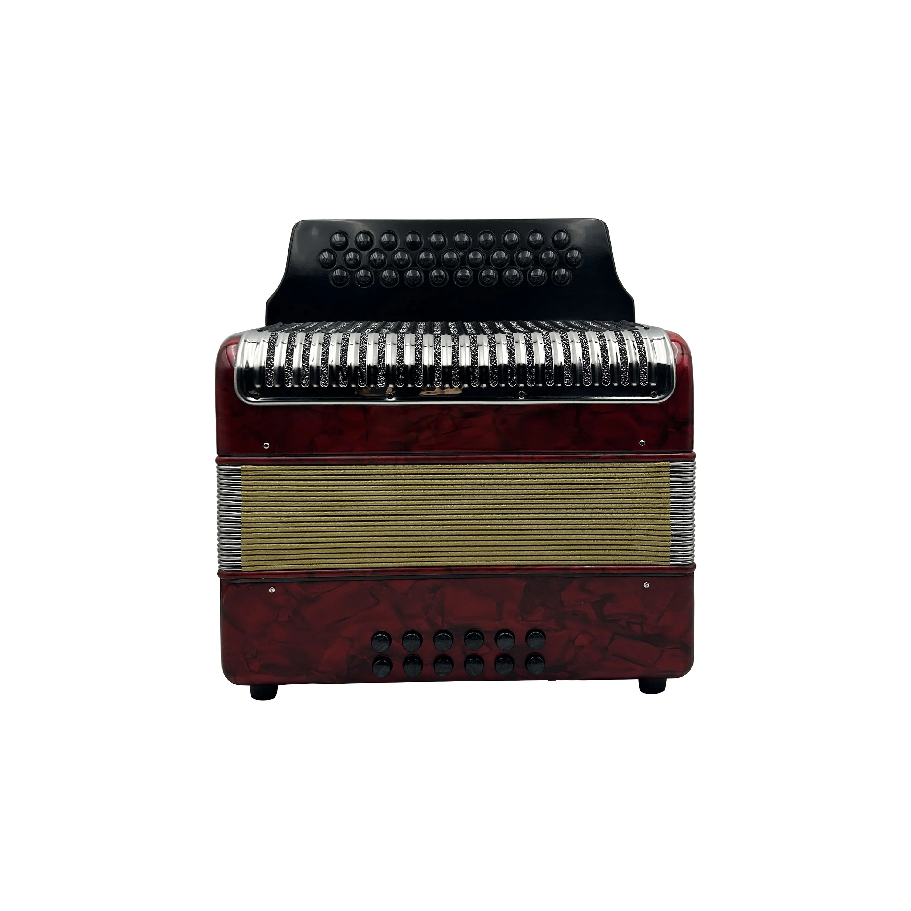 

SEASOUND Professional JB3112C диатонический красный целлулоидный аккордеонный инструмент 31 кнопки 12 басов черная кнопка золотой сильфон портативный