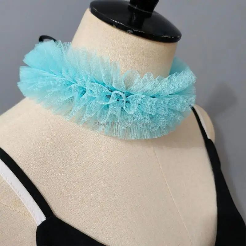 Classical Elisabethan Neck Ruff Falso Falso Fuffle Fuffled Polfo Set per eventi cosplay e rievocazioni storiche