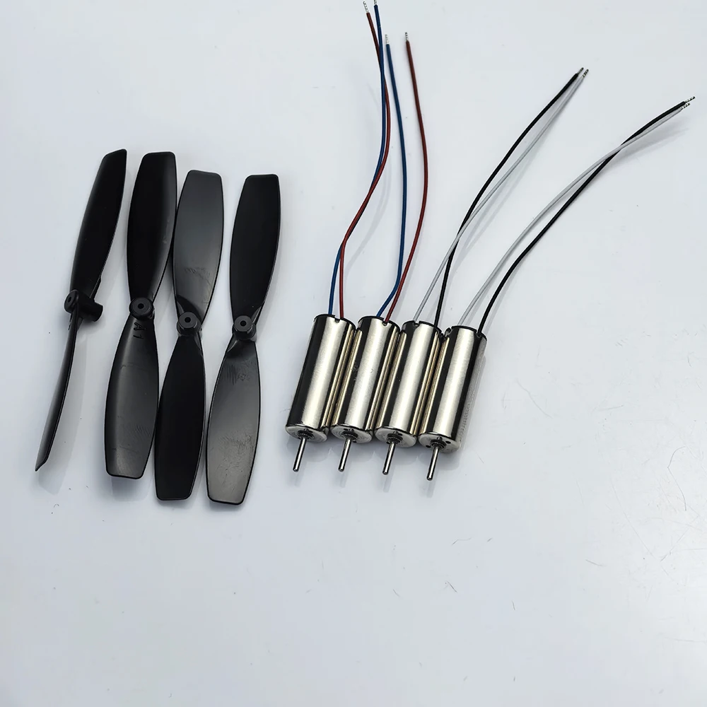 4pcs 720 7mm*20mm 2CW+2CCW Coreless Motor Propeller DC 3V 3.7V 50000RPM High Speed RC Drone Quadcopter Engine