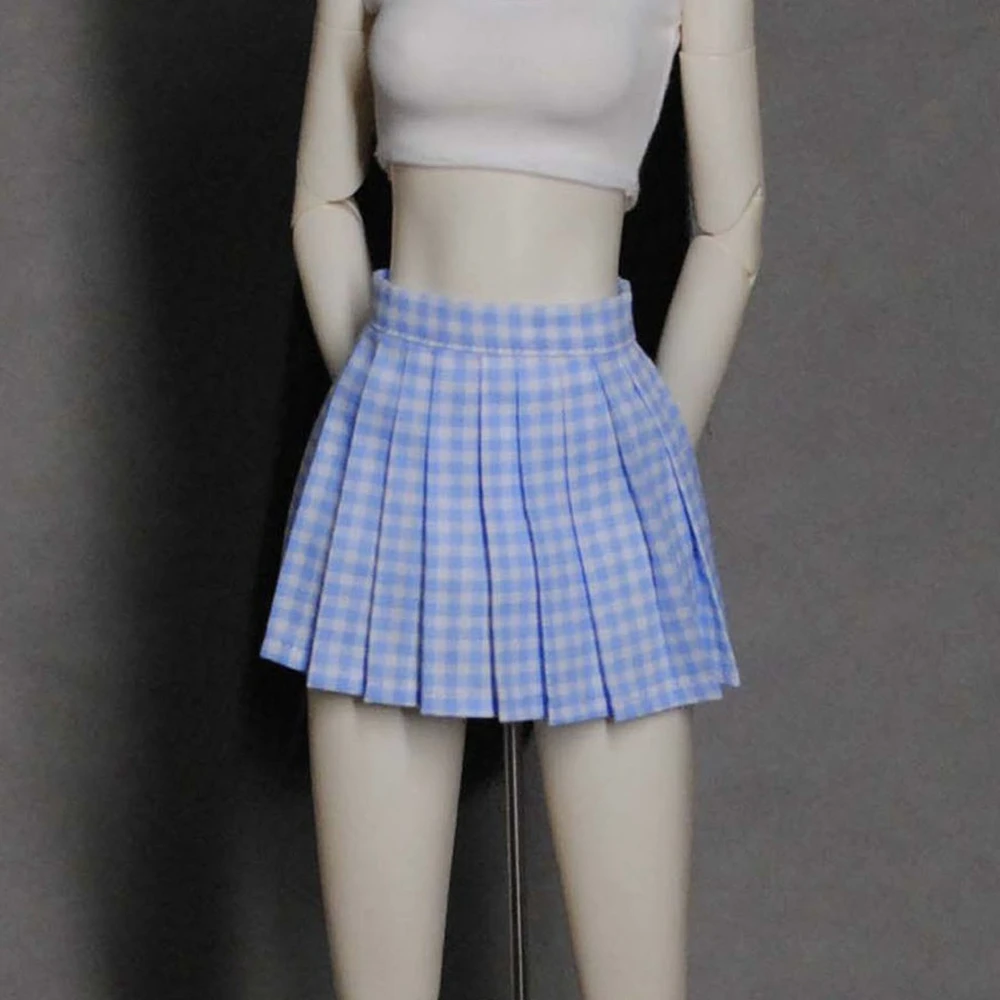 1/3 Doll Clothes Fashion Pleated Skirt Sexy Vest Lace Stockings For 60CM Dolls Accessories 1/6 Doll Denim Skirt For 30CM Dolls