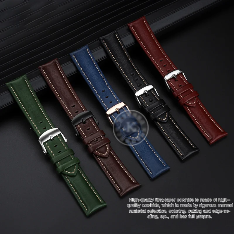 18mm 20mm 22mm Watchband For IWC watch straps Berto Fino pilot  Little Prince Mark 18 Portuguese leather watch Universal strap