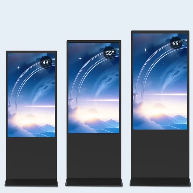 50 Inch Interactive Digital Signage LCD Advertising Player Stand-mounted Totem Retail Store Exhibition Hall Welcome Display