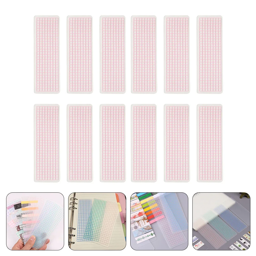 50pcs Washi Sample Portable Plastic Storage For Office School Home Washi Organizer Tape Dispensing Boards Lightweight Tape