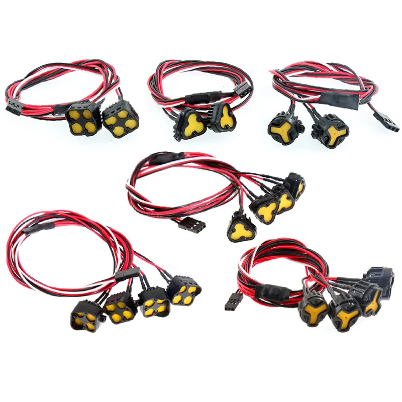 

LED Simulation Spotlight Light for 1/10 Traxxas TRX4 Axial SCX10 FMS YiKong Car 1/14 Taimya RC Truck DIY