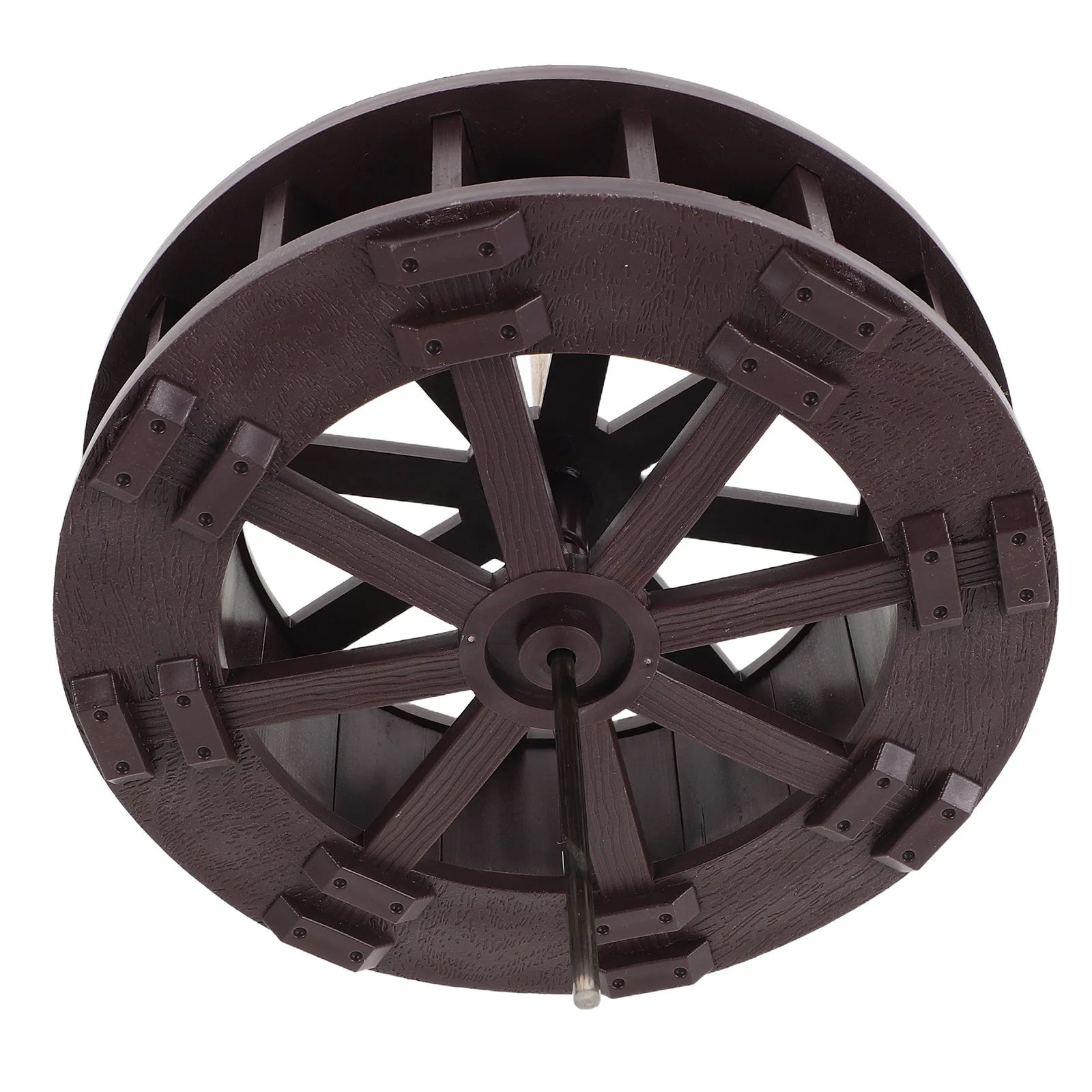 

Miniature Water Wheel Ornament for Fish Tank and Aquarium Decoration with Natural Mountain Scene Design Tabletop Fountain