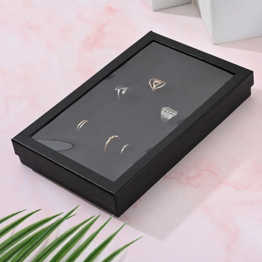 

36 Slot Velvet Jewelry Packaging Box Ring Earrings Pendant Display Case Storage Organizer Holder For Women Girl 2023 NEW Fashion