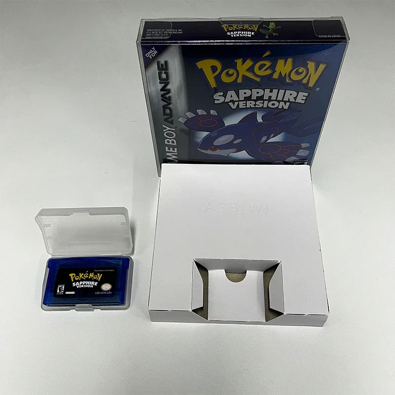 Cartucho de juego Pokemon Series GBA en caja Esmeralda/Rubí/Red fuego/Leafgreen/Zafiro Sin manual