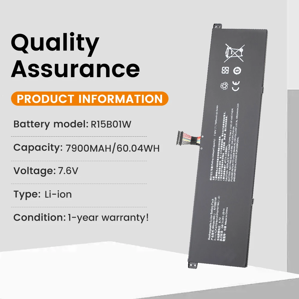 BGBT R15B01W 7900mAh New Laptop Battery for Xiaomi Pro 15.6