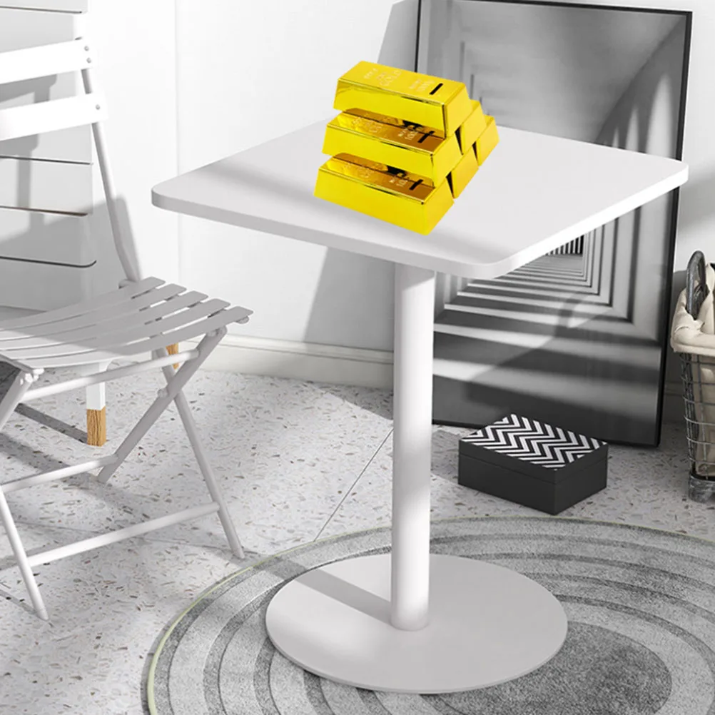 

2Pcs Simulate Gold Bar Saving Pot Creative Plastic Coin Bank Home Decor Birthday Gift Exquisite Piggy Bank Birthday Gift