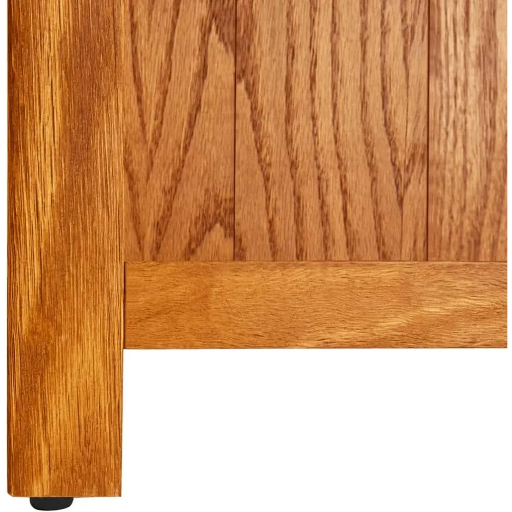 خزانة كتب من خشب البلوط مكونة من 4 طبقات - منظم أرفف عرض خشبية للكتب والمجلات والمستندات والأقراص المضغوطة والسجلات #4