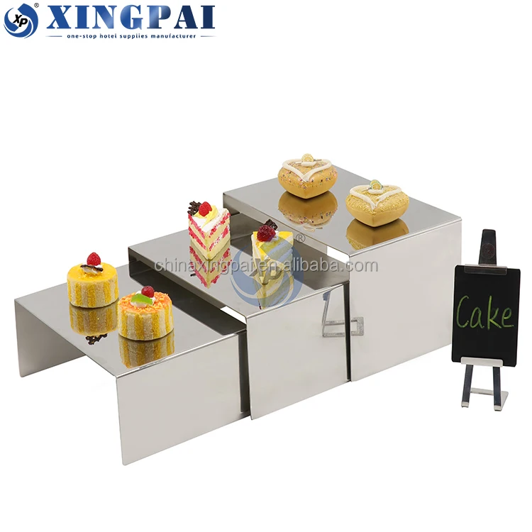 XINGPAI hotel supplies food dessert stand high tea cake display stands set for dessert table