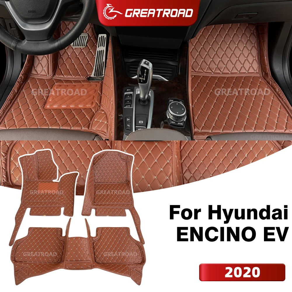 

GREATROAD For Hyundai ENCINO EV (5-Seat) 2020 Custom Car Floor Mat Auto Carpet Cover Interior Accessories