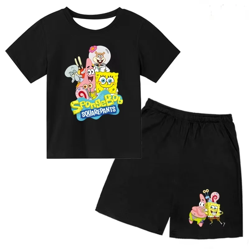 2026 Summer Fashion New SpongeBob SquarePants and His Partners Super Large Set Y2K Fashion Sports and Leisure Set Large