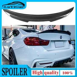 실제 탄소 섬유 자동차 트렁크 부트 립 스포일러 윙 뚜껑, BMW F32 4 시리즈 428i 435i 440i 2DR 2014-2020 PSM 스타일