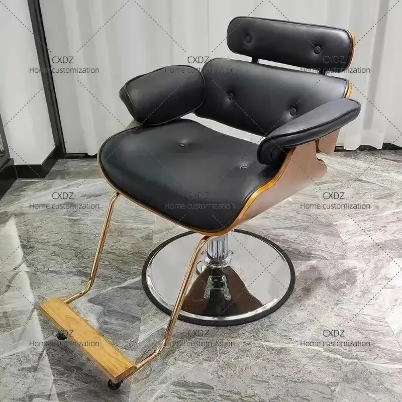 Modern Simple Salon Massage Chair Wholesale Beauty Salon Barber Shop Hair Rotating Lifting Chair Cross-border Household Use