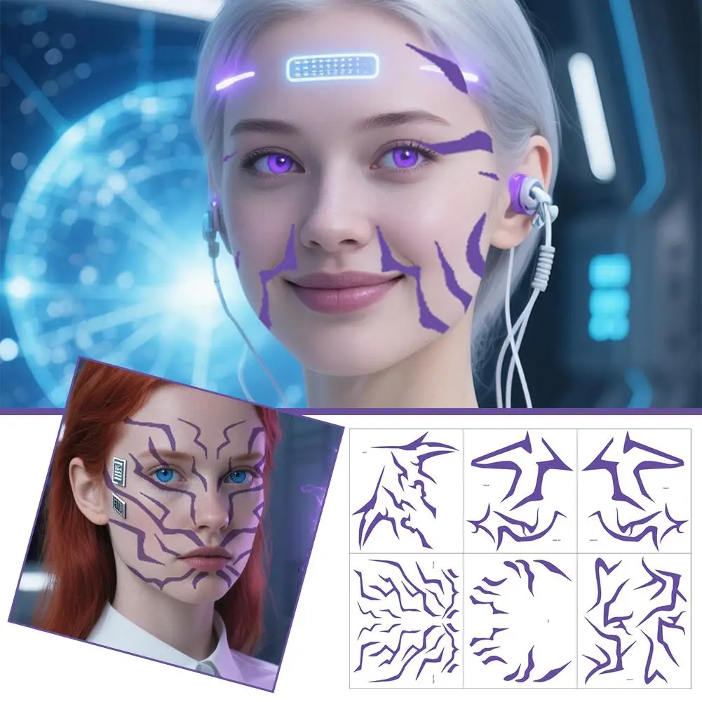 6PCS KPop Temporary Tattoo Set  Jinu Patters | Bithday Panty HUNTR/Xi Haloween Cosplay Tattoos