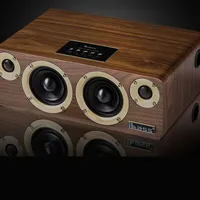 Wireless Bluetooth Speaker, Wooden Car Audio, Lossless Sound, Heavy Bass Subwoofer, Retro Desktop Speaker, Portable Sound System